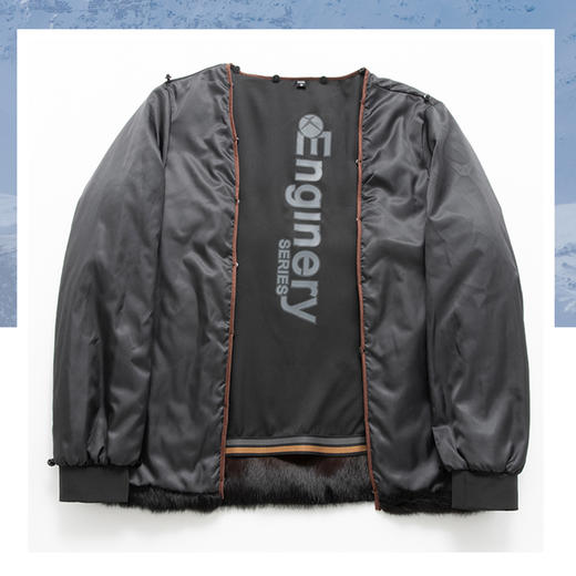 可拆卸内胆獭兔毛【新款DKP】大依优型大码狐狸毛领中长款鹅绒羽绒服休闲胖子大码男休闲宽松加肥加大上衣冬季外套 商品图1