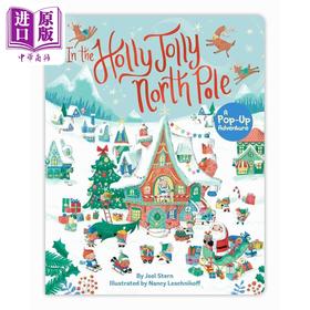 【中商原版】立体书 快乐的北极 In the Holly Jolly North Pole 英文原版 儿童纸板书绘本 活动玩具书 进口图书 儿童读物