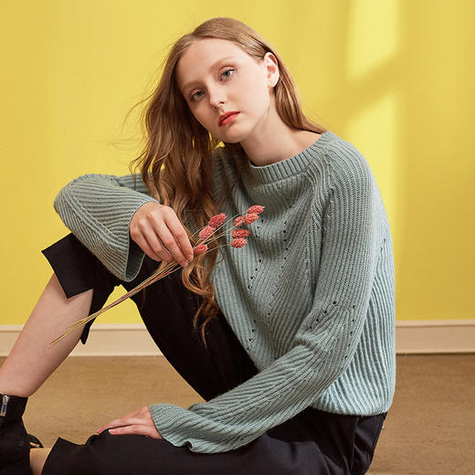 欧芮儿春秋装女2019长袖宽松套头毛衣女春秋百搭针织衫 商品图4