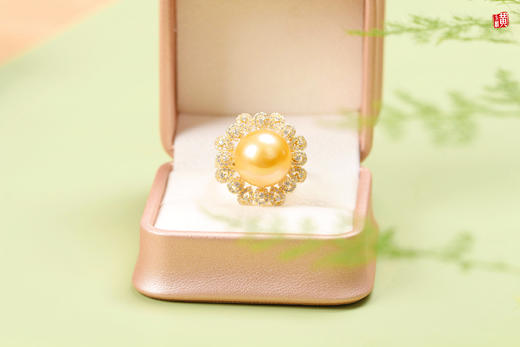 【花韵】南洋金珍珠 戒指 商品图3