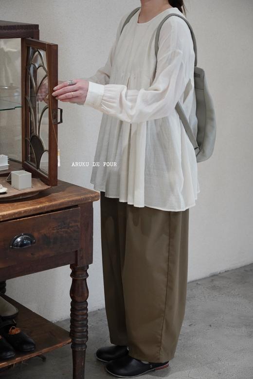 maison de soil羊毛质地褶皱上衣 商品图2