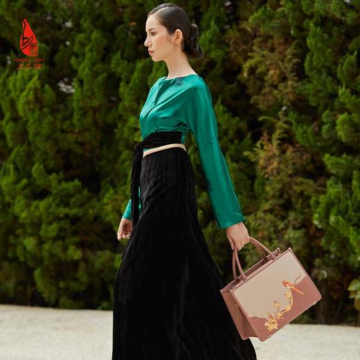 SAINTJOY/上久楷 宋锦女式拎包   鹊上枝头 BWW22A0501 商品图7