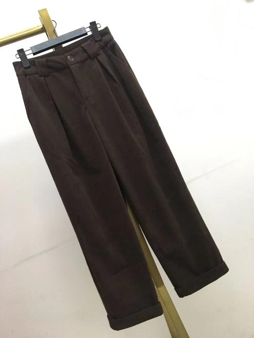 C6291       高腰休闲气质百搭直筒哈伦灯芯绒长裤（特价不退换） 商品图5