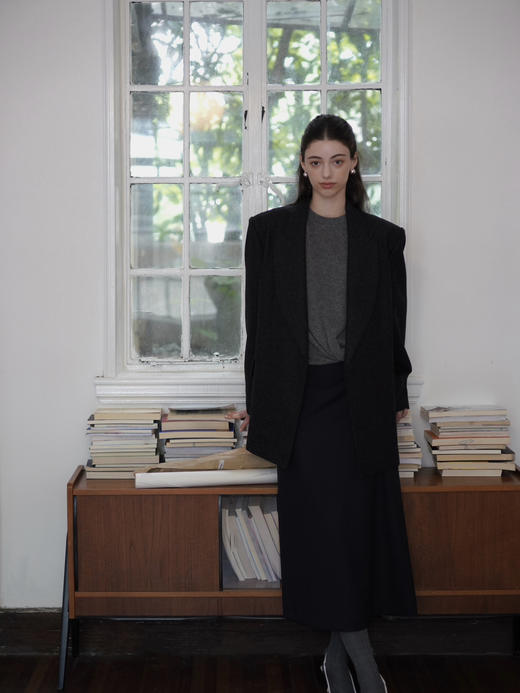 my dark blue striped skirt 商品图2