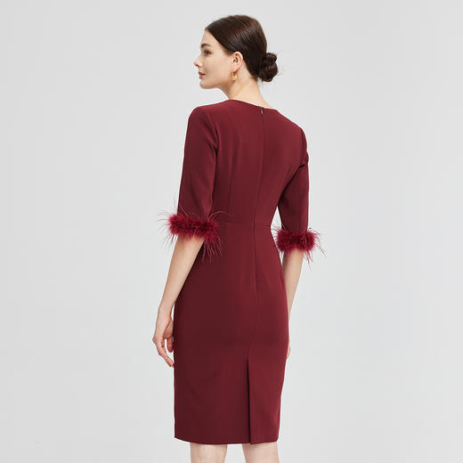 NG864斯尔丽2023秋季新款优雅钉珠镶钻灵动飘逸连衣裙 商品图1