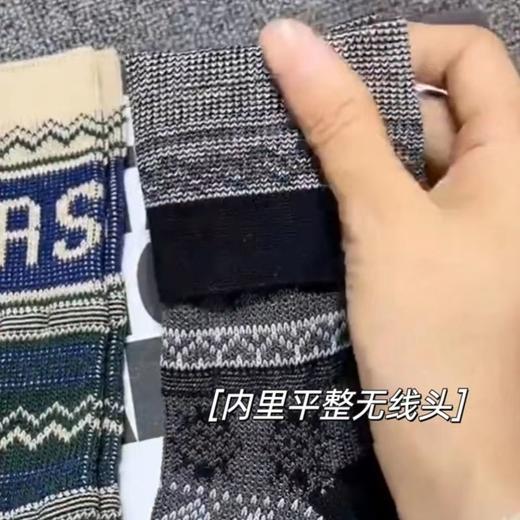 【棉双针双路】袜子女网红同款秋冬街头中长款高筒潮袜 商品图6