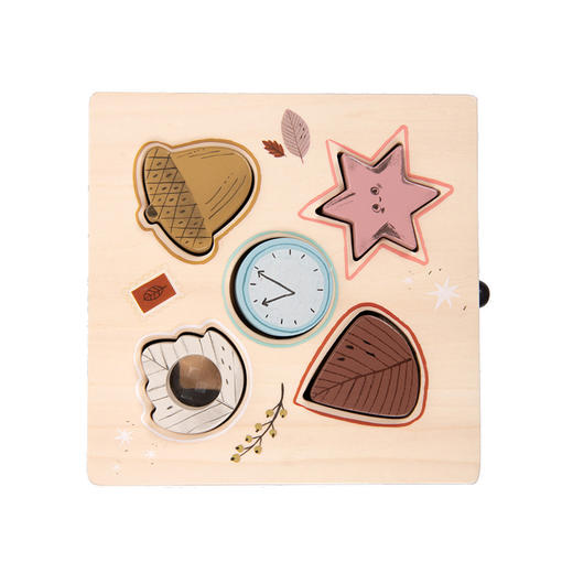 法国 Moulin Roty 雨后系列木制婴儿敏捷开发块形状盒子玩具-715364 商品图2