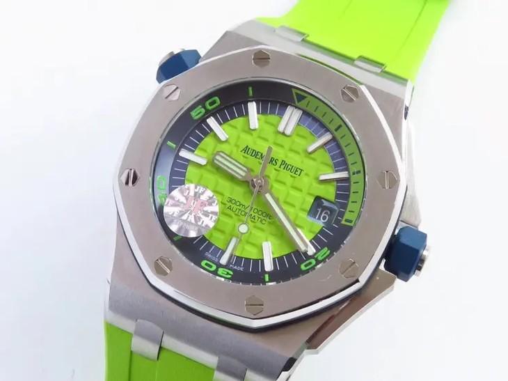 JF厂爱彼皇家橡树离岸系列军绿色款腕表质量怎么样-JF手表评测