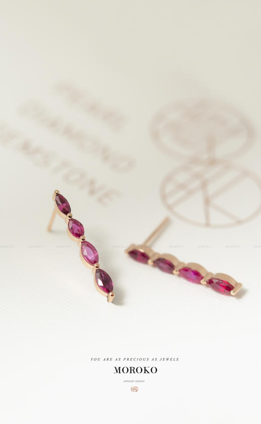 玫瑰雨露「耳钉」 商品图1