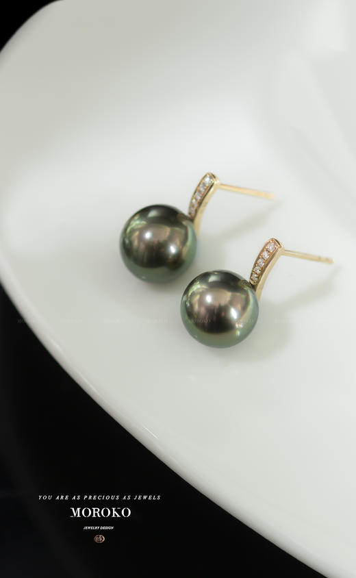 小蛮腰「耳钉」/ 大溪地黑珍珠 商品图0