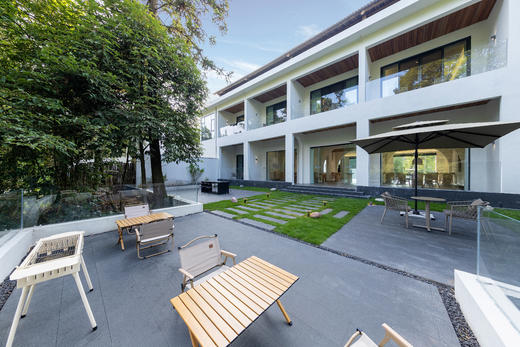 【雅安-387号院】6房温泉私汤小院，碧峰峡景区旁，观景庭院，儿童游玩、地暖、投影、亲子滑滑梯房qccw 商品图0