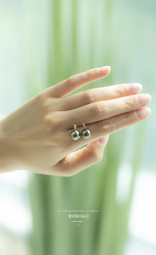 小蛮腰「耳钉」/ 大溪地黑珍珠 商品图1