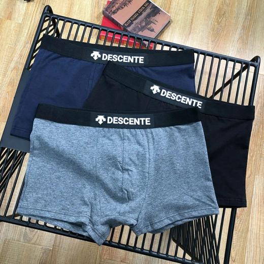 迪家男士纯棉平角内裤三条桶装 商品图1