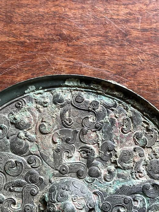 蟠龙交错纹青铜镜，顺丰包邮 商品图5