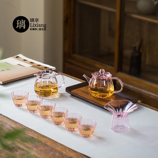 璃享 梅花茶壶  玻璃壶一人喝单个功夫茶具日式过滤小泡茶壶家用精致 商品图8