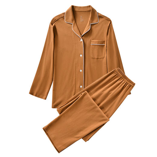 100%纯色天竺棉家居服男女情侣款 A-4342 良品 商品图11