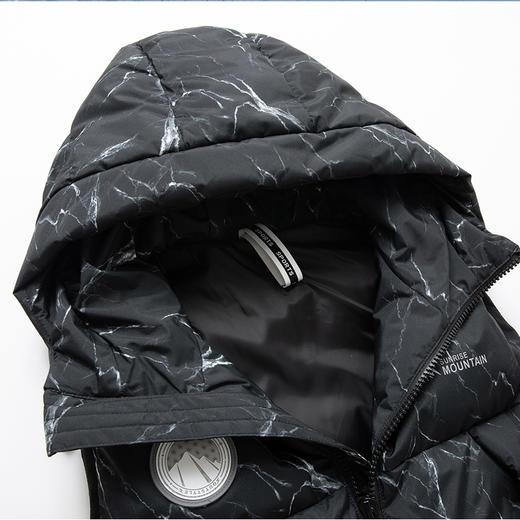 【新款DKP】大依优型大码羽绒马甲鸭绒连帽坎肩外套加肥加大肥佬休闲上衣男士胖子时尚 商品图2