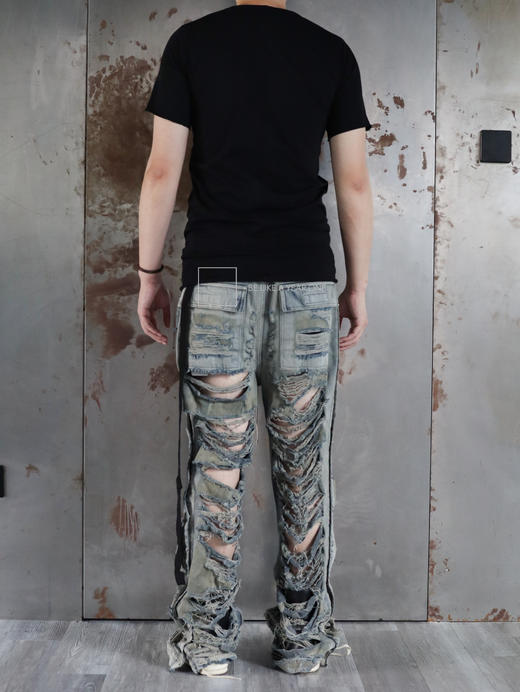 Rick Owens Drkshdw | LUXOR 矿物珍珠矿物糜烂排扣牛仔裤 商品图2