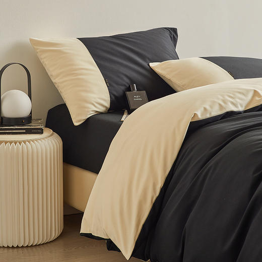 【拼色磨毛四件套】全棉秋冬磨毛精梳棉厚套件拼色四件套 商品图7