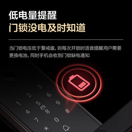 海尔智能门锁V19Pro电子密码锁智能锁猫眼锁可视对讲HFH-19V-U1（pro） 商品图5