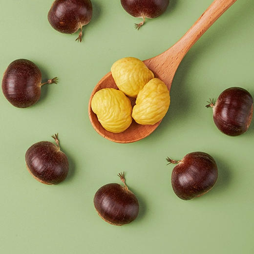 迁西鲜板栗  生吃脆甜 熟吃香甜粉糯 100项SGS检测  4斤装  每斤55粒左右 商品图3