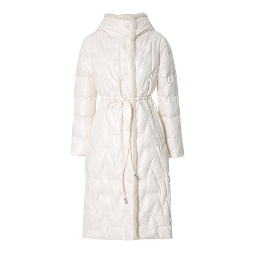 EITIE爱特爱EITIE冬款新款时尚连帽保暖高领中长款白鸭绒羽绒服7211922 商品图5