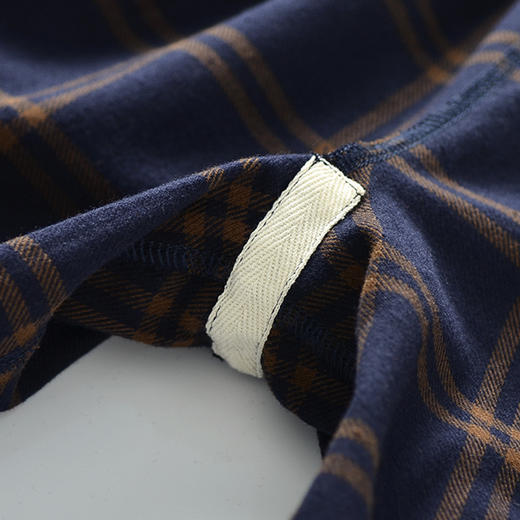 【法兰绒苏格兰英伦家居服】法兰绒无印风绒布家全棉睡衣套装男女情侣套装家居服 商品图13