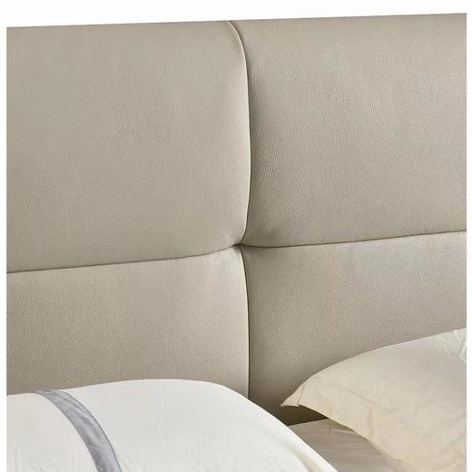 欧瑞驰床简 接面头层真皮+松不框架+五金脚+静音床板[免费送装，偏远地区除外] 商品图2