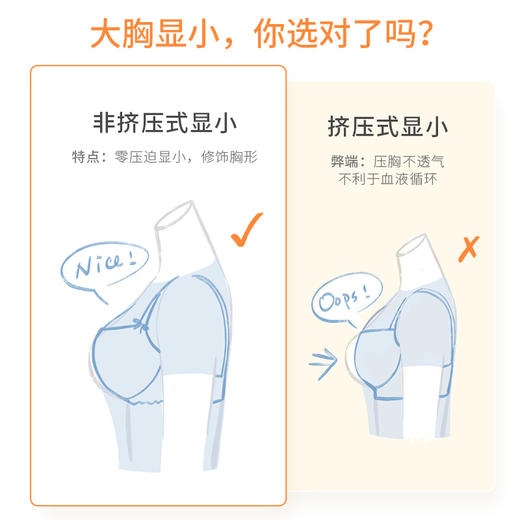 奶糖派大胸内衣珍珠系列圆润杯轻薄透气显小防凸蕾丝承托甜美文胸 商品图3