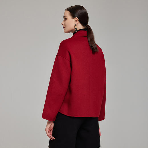 NH900斯尔丽23秋冬新款小个子时尚羊毛外套短款大衣 商品图1