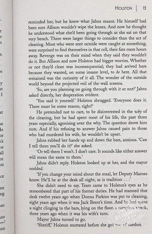 【中商原版】羊毛战记 三部曲 1-3部 Silo Trilogy 科幻小说神作 英文原版 Hugh Howey 休 豪伊 导演雷德利斯科特同名电影原著 商品图6