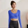 跃牌【化蝶双飞】系列 裸感性感露背交叉健身上衣一体式瑜伽长袖 MS1065（带胸垫） 商品缩略图3