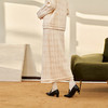 西遇法式小香风半身裙2023秋冬新款高级感盐系轻熟流苏边开叉裙D2332629 商品缩略图4
