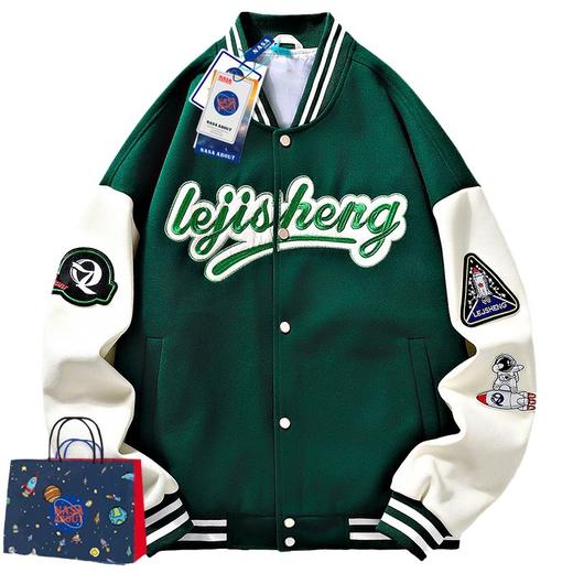 「数款可选」NASA棒球服男款外套春季秋冬新款潮牌潮流情侣休闲夹克上衣 商品图4