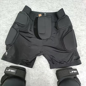 【六折特卖】JR现货单板护具男女款护膝护臀套装加厚护具滑雪户外护臀JPG-23U160705