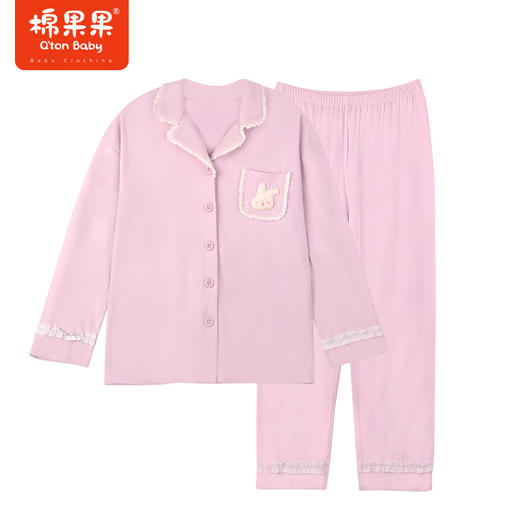 棉果果冬季新品内衣家居中大童多款多色80-160码3A抗菌暖姜对开套装M421304423715162526 商品图8