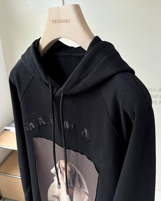 单品包邮 现货 THS-max家 女士 艺术家的威玛猎犬连帽卫衣 2色 BI463 商品图8