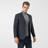 罗蒙秋冬厚款男士单西服上衣外套经典格纹磨毛小西装上衣外套男 商品缩略图3