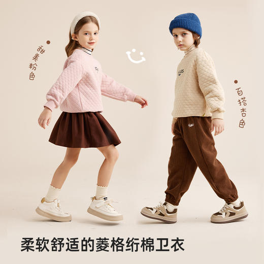 fx-印花华夫格圆领卫衣PQWY2319 商品图1