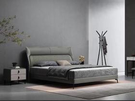 欧瑞驰 简奢 床 仿真皮+实木多层板+松木木方+7公分钢不排骨架+黑色碳素钢脚[免费送装，偏远地区除外]