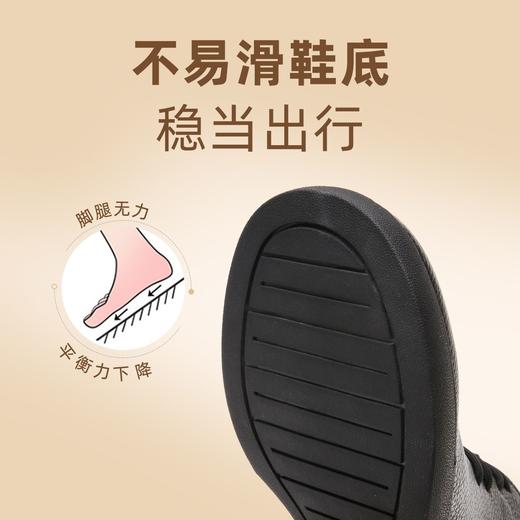 信诺真皮软底短靴2023新款秋冬季加绒软皮软面中年妈妈鞋马丁靴女23M178-3D 商品图2