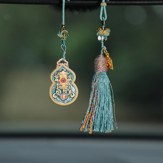 牛首山文创福禄连连车挂中国风汽车挂件车载流苏挂饰送礼纪念品 商品图0