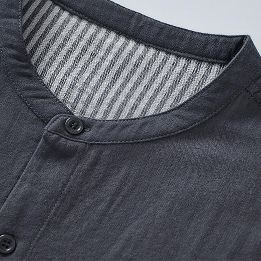 【新品上市】【国潮家居服】国潮风家居服纯棉双层纱情侣家居服全棉睡衣套装立领 商品图3