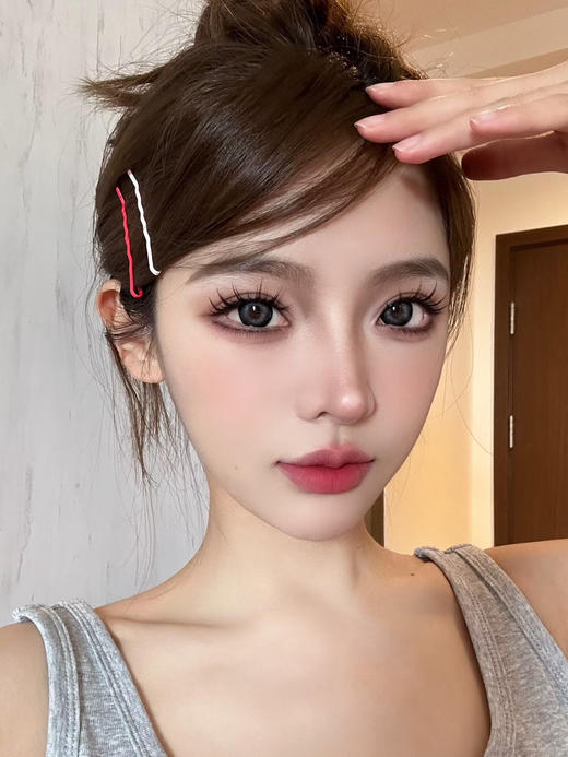 日抛 Winni&Milcaon 小羊松饼 14.5 着色13.7 粗边蓝黑 商品图2