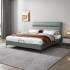 )欧瑞驰 床 现代风格 接触面复合真皮+高密度海绵+实木排骨架+哑光黑铁脚[免费送装，偏远地区除外] 商品缩略图0