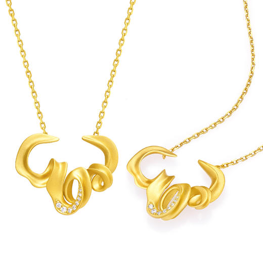 深圳手信 TTF生肖释【舞牛】项链 商品图4