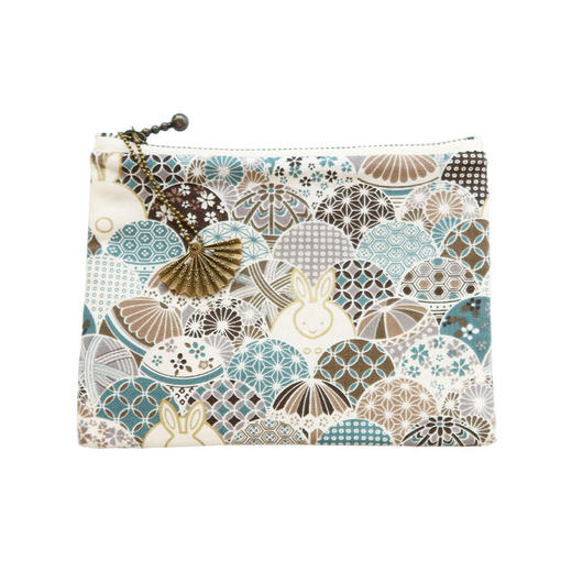 HUJI祤集Komon收纳包风の花绣球小兔 商品图0