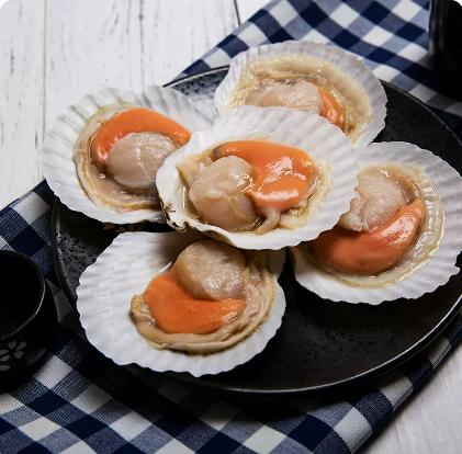 海天下扇贝王 优质海域 鲜活捕捞 （6只）  400g*1（商） 商品图0