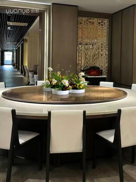 酒店餐桌花摆花高档仿真花假花装饰花艺摆件餐厅包厢客厅圆桌摆设 商品图3