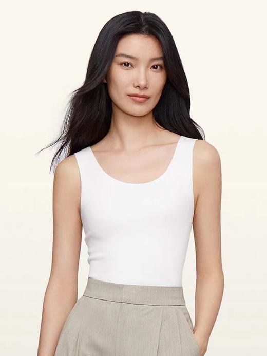 [251]安莉芳专柜新品桑蚕丝混纺背心女圆领无袖舒适无痕打底衫ED00334 商品图2